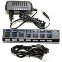 разветвитель USB 5bites HB37-303PBK черный
