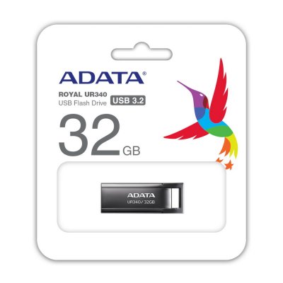 флешка A-Data 32GB UR340 Black Черный
