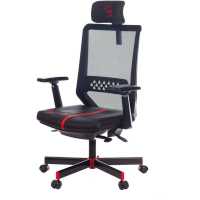 игровое кресло A4Tech Bloody GC-900 черный-красный