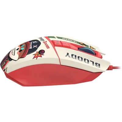 мышь A4Tech Bloody W63 Max Proxy Boom Белый-розовый