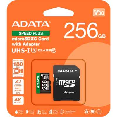 карта памяти ADATA 256GB UD256GUI3V30A2SP-RA1