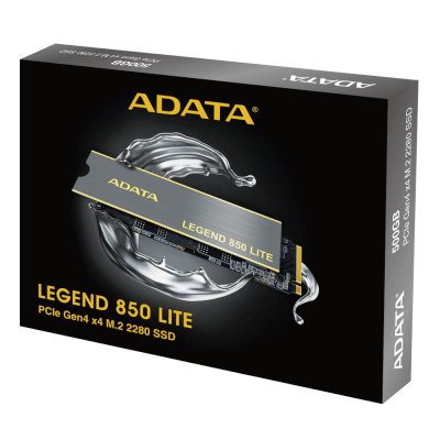 SSD диск ADATA Legend 850 Lite 500Gb ALEG-850L-500GCS Черный