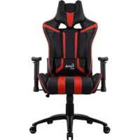 игровое кресло AeroCool AC120 AIR-BR черно-красный