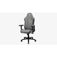 игровое кресло Aerocool Crown AeroSuede Stone Grey черно-серый