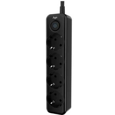 сетевой фильтр AGNI TP-FD4E-2m-black черный