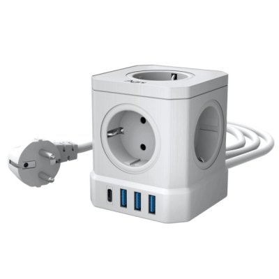 сетевой фильтр AGNI TP-VE4U5E-C-2m-white белый
