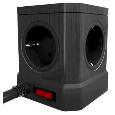 сетевой фильтр AGNI TP-VE4U5E-C-3m-black черный