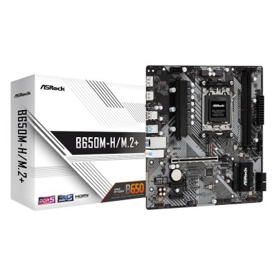 материнская плата ASRock B650M-H/M.2+ Черный