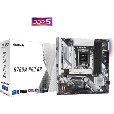 материнская плата ASRock B760M Pro RS Черный