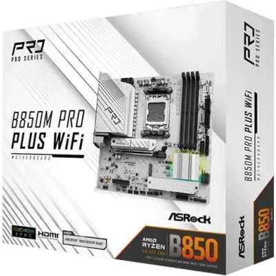 материнская плата ASRock B850M Pro Plus WiFi Черный