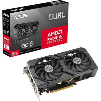видеокарта ASUS AMD Radeon RX 7600 8Gb DUAL-RX7600-O8G-EVO