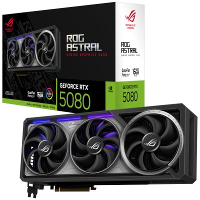 видеокарта ASUS nVidia GeForce RTX 5080 16Gb ROG-ASTRAL-RTX5080-16G-GAMING Черный