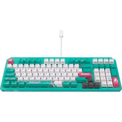 клавиатура ASUS TUF Gaming K3 Gen II Hatsune Miku Edition 90MP0460-BKRA30 Бирюзовый
