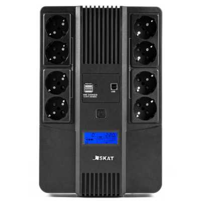 ИБП Бастион SKAT-UPS 1000-AID-IN-1x9-8 Черный