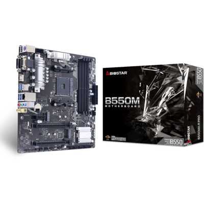 материнская плата Biostar B550MX/E Pro Черный