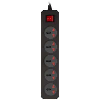 сетевой фильтр Buro 500UNH-1.8-BG черный-серый