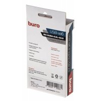 разветвитель USB Buro BU-HUB4-0.5L-U2.0 черный