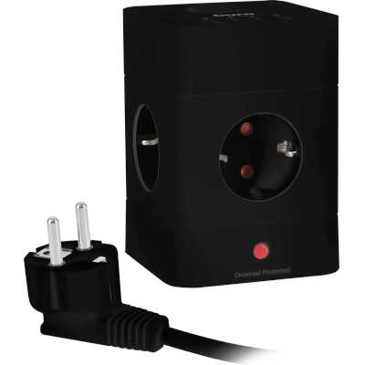 сетевой удлинитель Buro BU-PTE4.1UC-PLUS-B черный