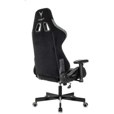 игровое кресло Бюрократ KNIGHT REGAL FABR-B черный-серый