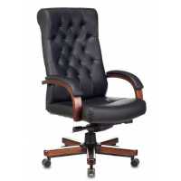 офисное кресло Бюрократ T-9928WALNUT/BLACK черный