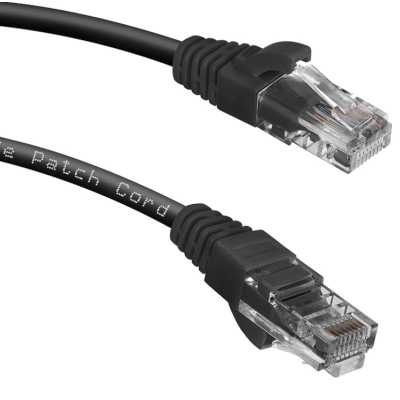 патч-корд Cabeus PC-UTP-RJ45-CAT.5E-2M-BK Черный