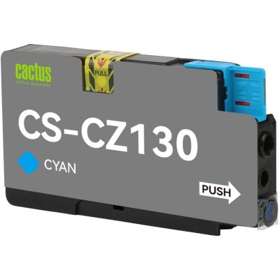 картридж Cactus CS-CZ130 голубой