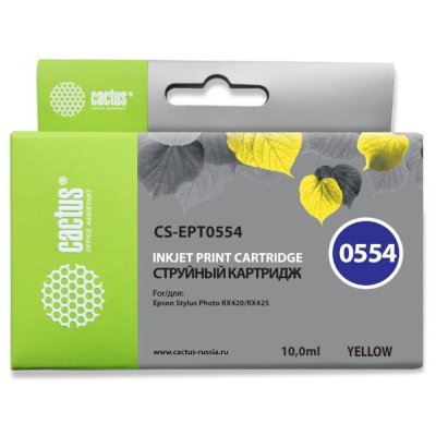 картридж Cactus CS-EPT0554 желтый