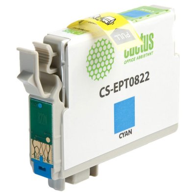 картридж Cactus CS-EPT0822 голубой
