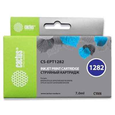 картридж Cactus CS-EPT1282 голубой