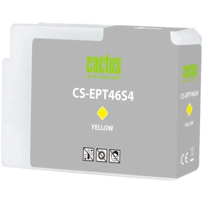 картридж Cactus CS-EPT46S4 желтый