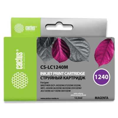 картридж Cactus CS-LC1240M пурпурный