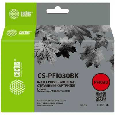 картридж Cactus CS-PFI030BK черный