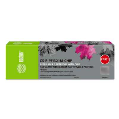 картридж Cactus CS-R-PFI321M-CHIP пурпурный