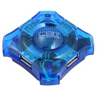 разветвитель USB CBR CH-127 синий