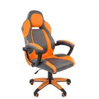 игровое кресло Chairman Game 20 Grey-Orange серый-оранжевый