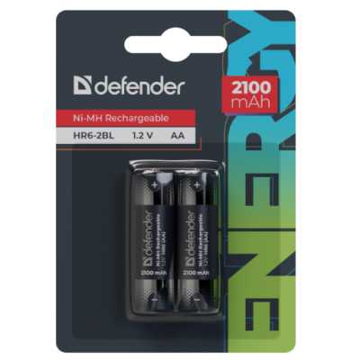 аккумуляторная батарейка Defender HR6-2BL 56502