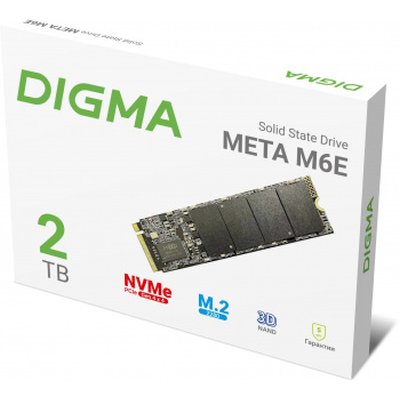 SSD диск Digma Meta M6E 2Tb DGSM4002TM6ET Черный