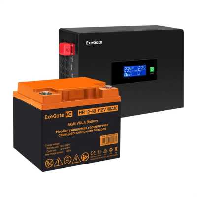 ИБП ExeGate IdealSine SR-600.LCD.2SH EX297385RUS