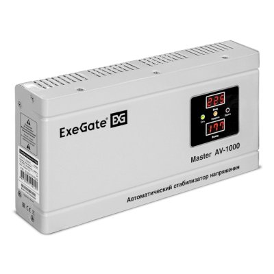 стабилизатор напряжения ExeGate Master AV-1000 EX291737RUS Белый