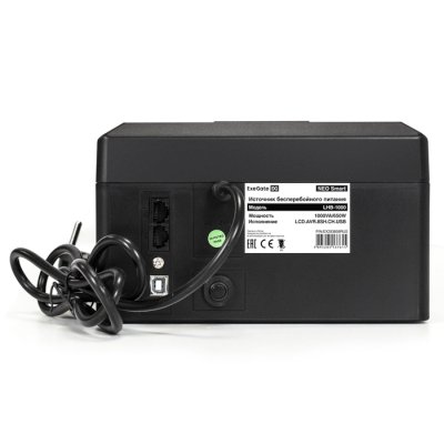 ИБП ExeGate Neo Smart LHB-1000.LCD.AVR.8SH.CH.USB Черный