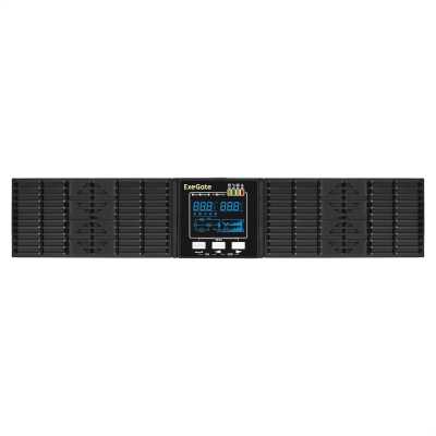 ИБП ExeGate PowerExpert ULS-2000.LCD.AVR.6C13.USB.RS232.SNMP.BC.2U EX297667RUS Черный
