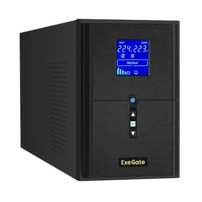 ИБП ExeGate SineTower SZ-2000.LCD.AVR.3SH.1C13.USB EX295989RUS Черный