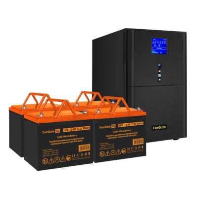 комплект ИБП ExeGate SineTower SZ-5000.LCD.AVR.2SH.1C13.T.RJ.USB EX296894RUS