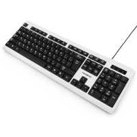 клавиатура Гарнизон GK-110L Черный-белый