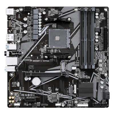 материнская плата GigaByte B550M K WiFi6E Черный