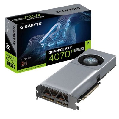 видеокарта GigaByte nVidia GeForce RTX 4070 Ti Super 16Gb GV-N407TSAI TOP-16GD
