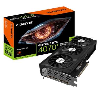 видеокарта GigaByte nVidia GeForce RTX 4070 Ti Super 16Gb GV-N407TSWF3-16GD