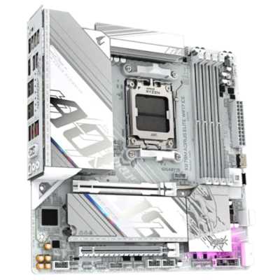 материнская плата GigaByte X870M Aorus Elite WiFi7 ICE Белый