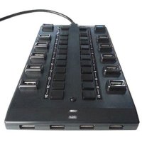 разветвитель USB Ginzzu GR-328UAB черный