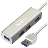 разветвитель USB Ginzzu GR-517UB серебристый